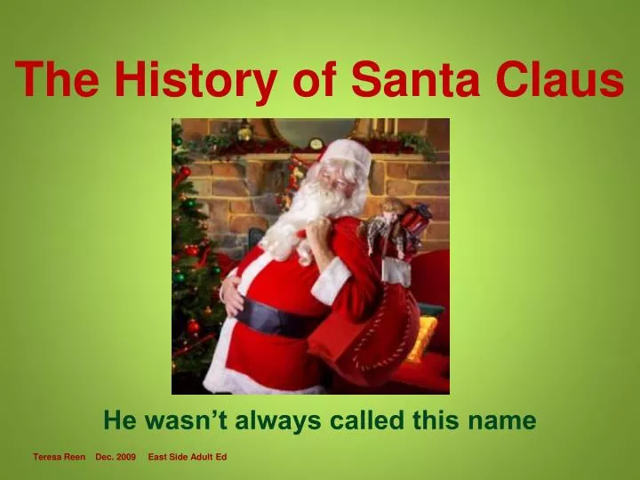 the history of santa claus