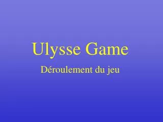 ulysse game