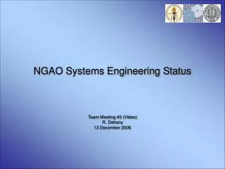 NGAO Systems Engineering Status