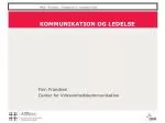 KOMMUNIKATION OG LEDELSE - slide 1