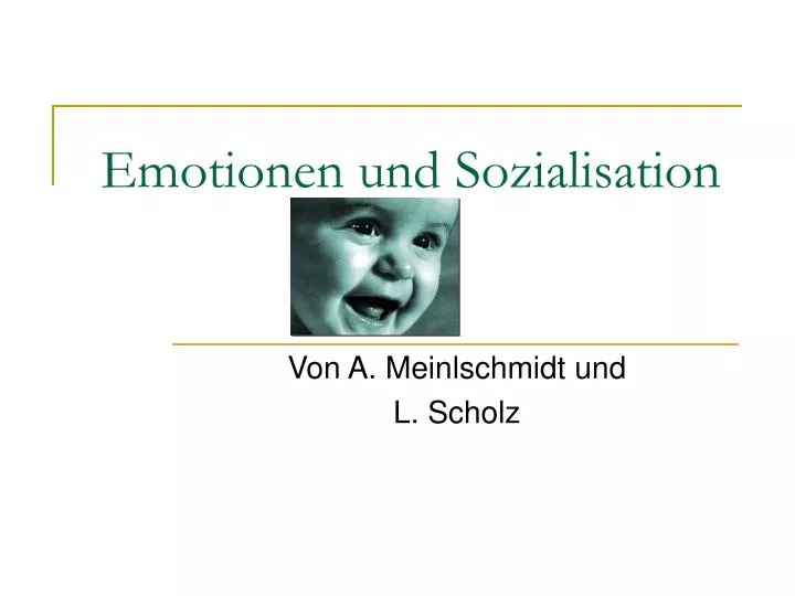 emotionen und sozialisation