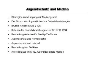 jugendschutz und medien