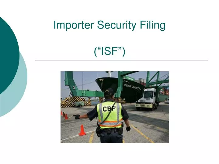 importer security filing isf