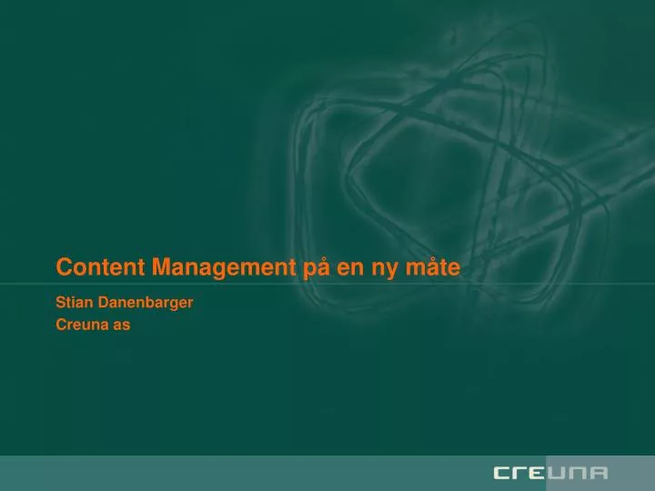 content management p en ny m te