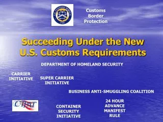 Succeeding Under the New U.S. Customs Requirements