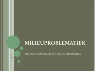 milieuproblematiek