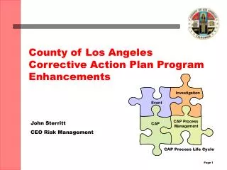 County of Los Angeles Corrective Action Plan Program Enhancements