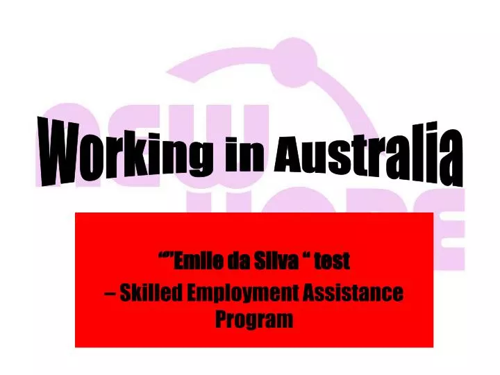 emile da silva test skilled employment assistance program