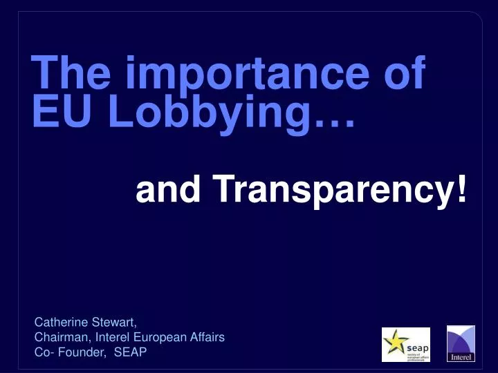 the importance of eu lobbying