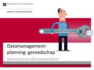 datamanagement planning gereedschap