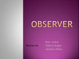 observer