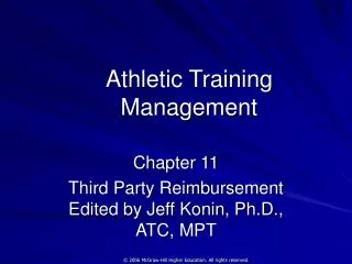 athletic training management