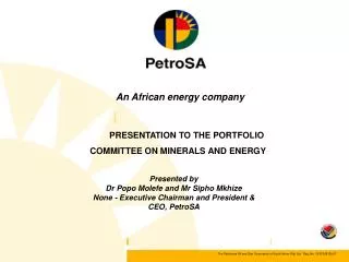An African energy company