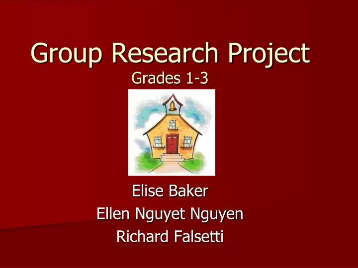 group research project grades 1 3