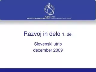 razvoj in delo 1 del