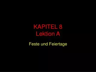 kapitel 8 lektion a