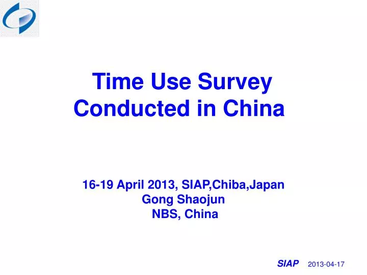 t ime use survey conducted in china