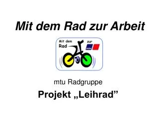 mit dem rad zur arbeit