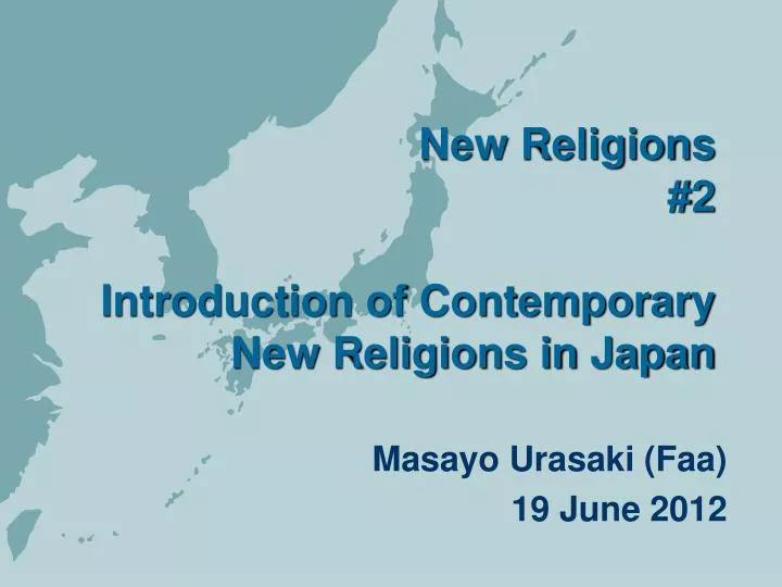 new religions 2 introduction of contemporary new religions in japan