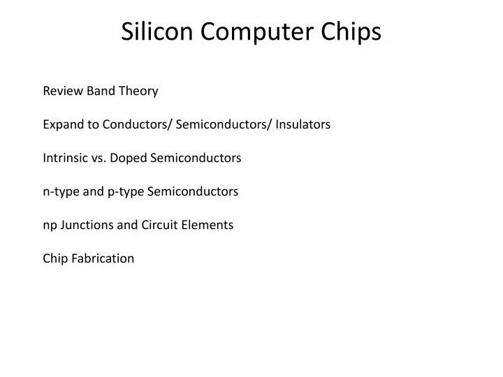 silicon computer chips