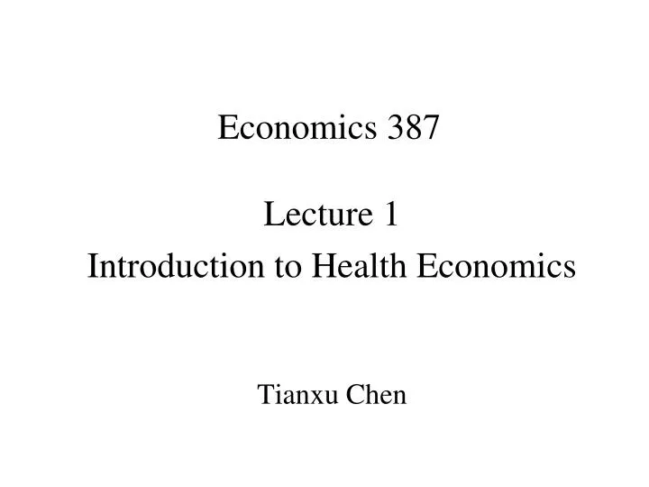 economics 387