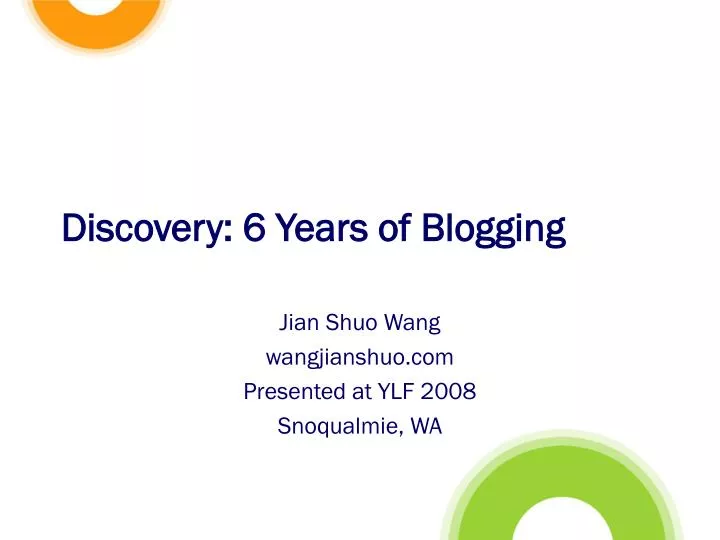 jian shuo wang wangjianshuo com presented at ylf 2008 snoqualmie wa