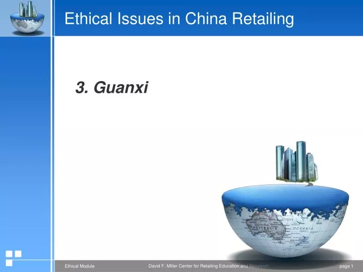 ethical issues in china retailing