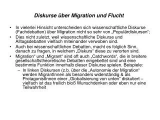 diskurse ber migration und flucht