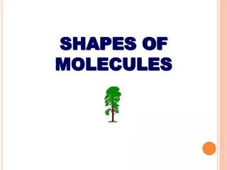 SHAPES OF MOLECULES