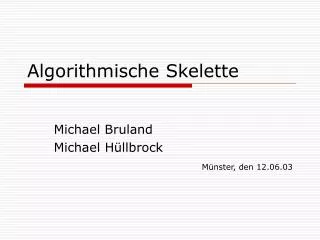 algorithmische skelette