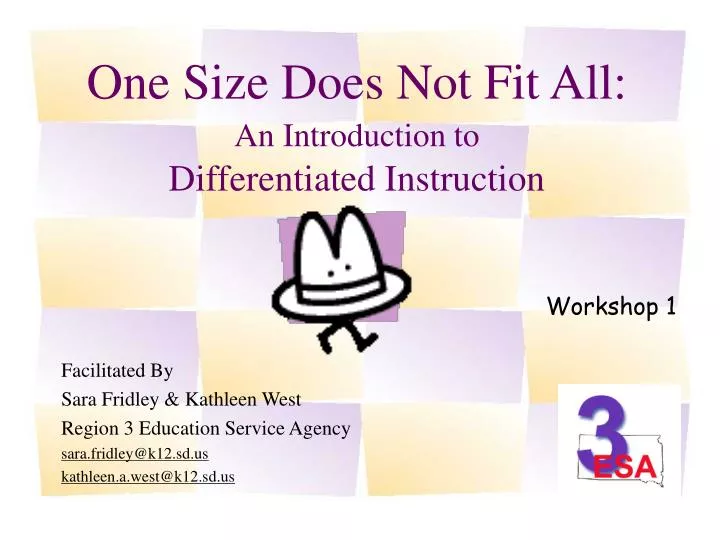 one size does not fit all an introduction to differentiated instruction