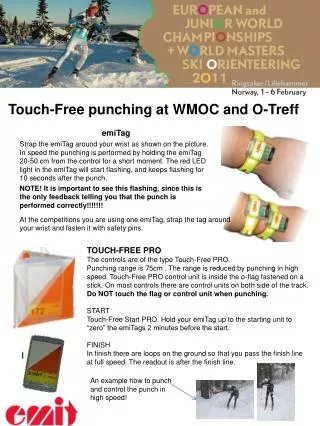 Touch-Free punching at WMOC and O-Treff