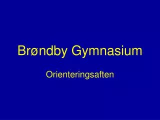 Brøndby Gymnasium