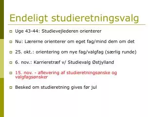 endeligt studieretningsvalg