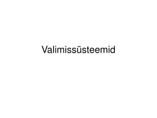 valimiss steemid