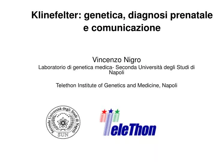 klinefelter genetica diagnosi prenatale e comunicazione