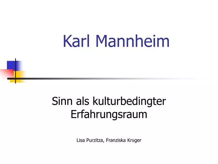 karl mannheim