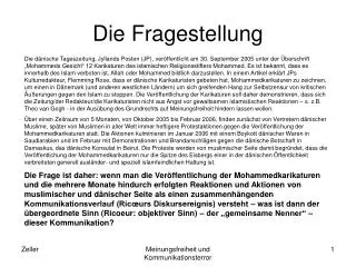 die fragestellung