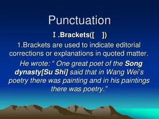 punctuation