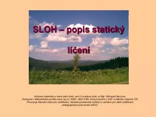 sloh popis statick l en