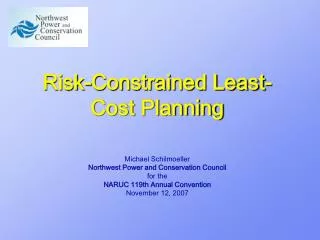 Risk-Constrained Least-Cost Planning