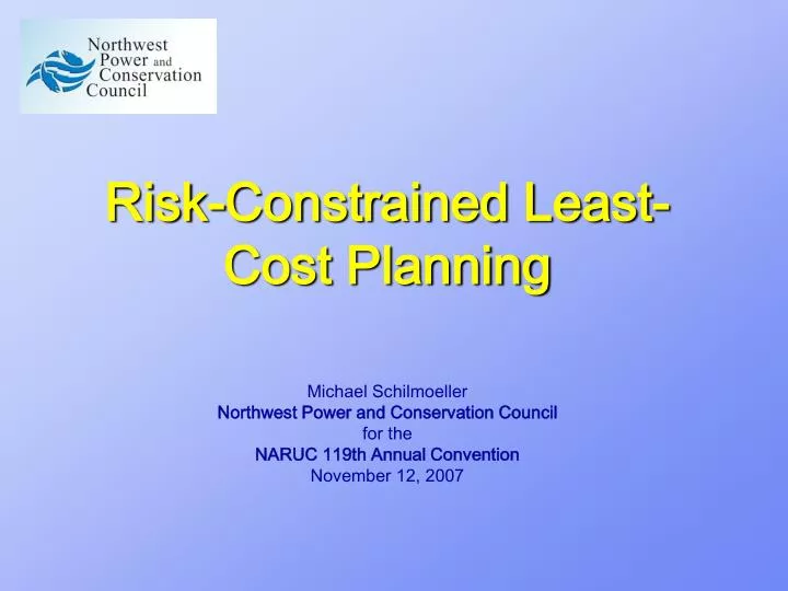 risk constrained least cost planning