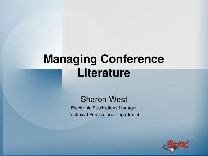 managing conference literature