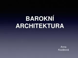 barokn architektura