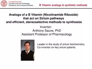B Vitamin analogs &amp; synthetic methods