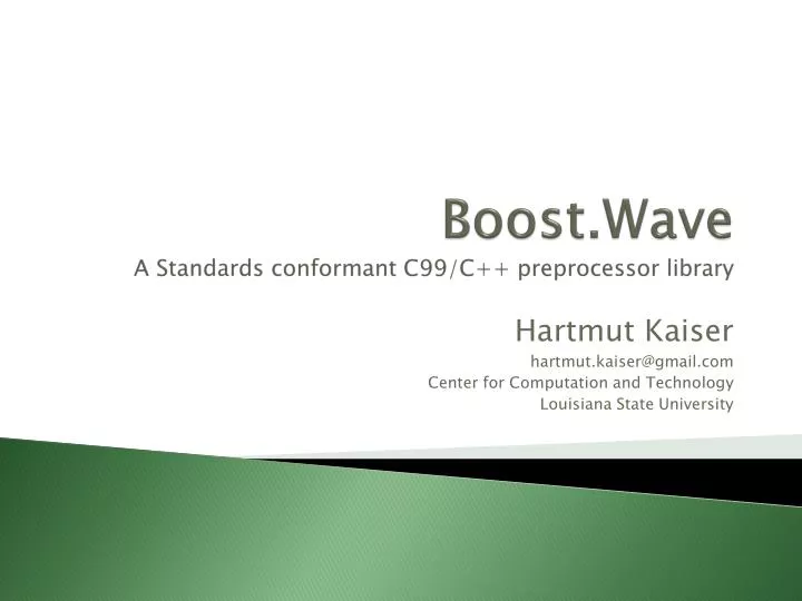 boost wave a standards conformant c99 c preprocessor library