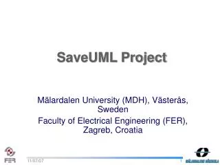 SaveUML Project