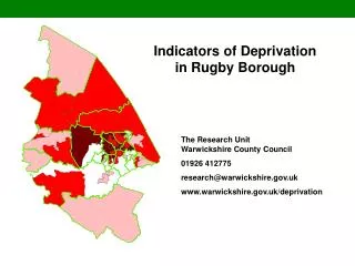 Indicators of Deprivation in Rugby Borough