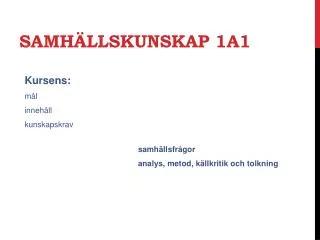 samh llskunskap 1a1