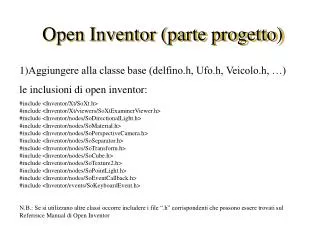 open inventor parte progetto